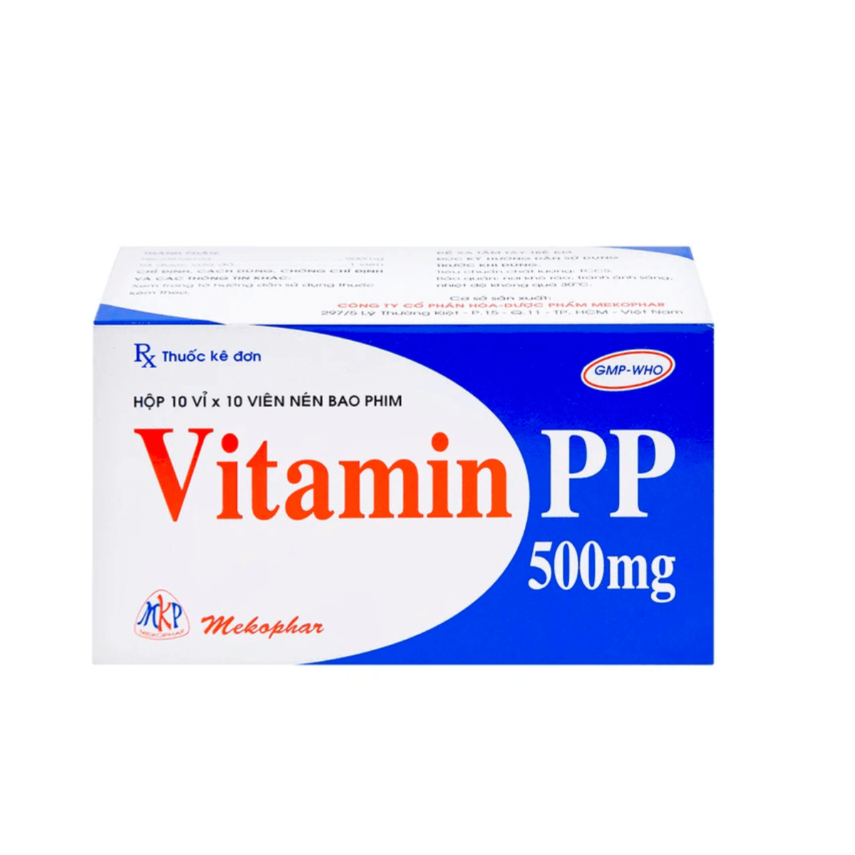 Vitamin PP 500mg (10 vỉ x 10 viên)