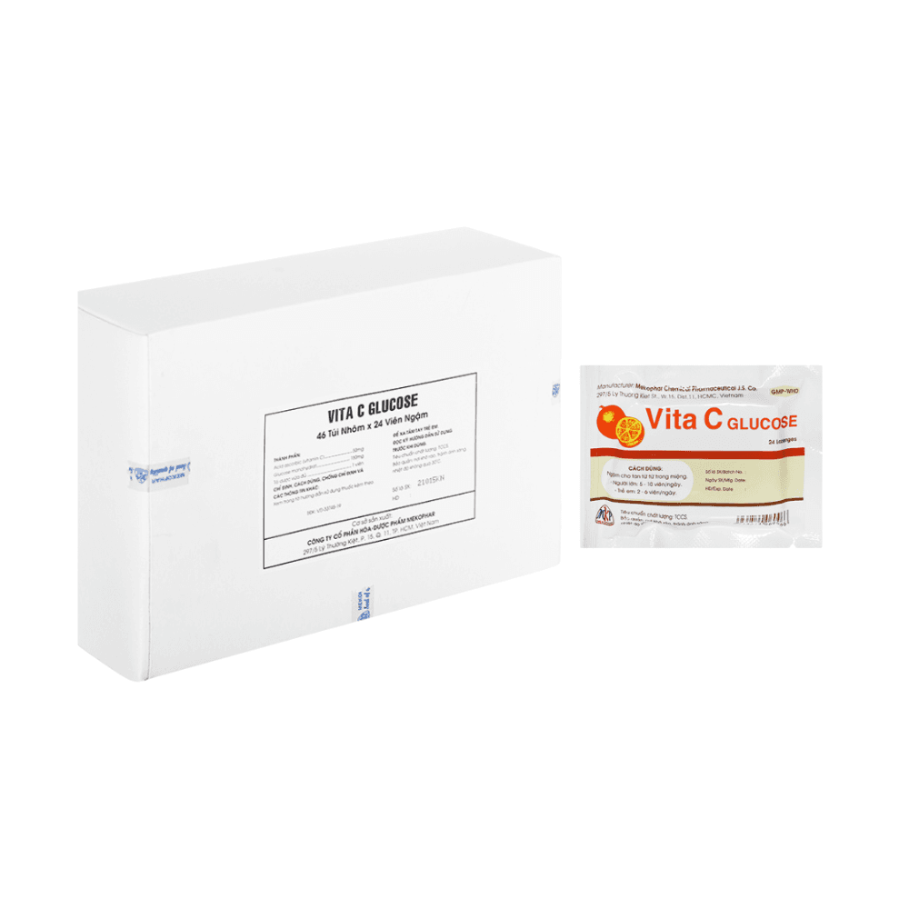 Viên ngậm Vita C Glucose (46 túi nhôm x 24 viên)