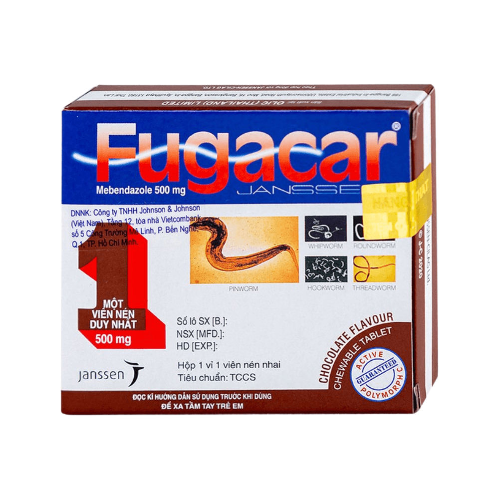 Fugacar Janssen hương socola (Hộp 1 viên)
