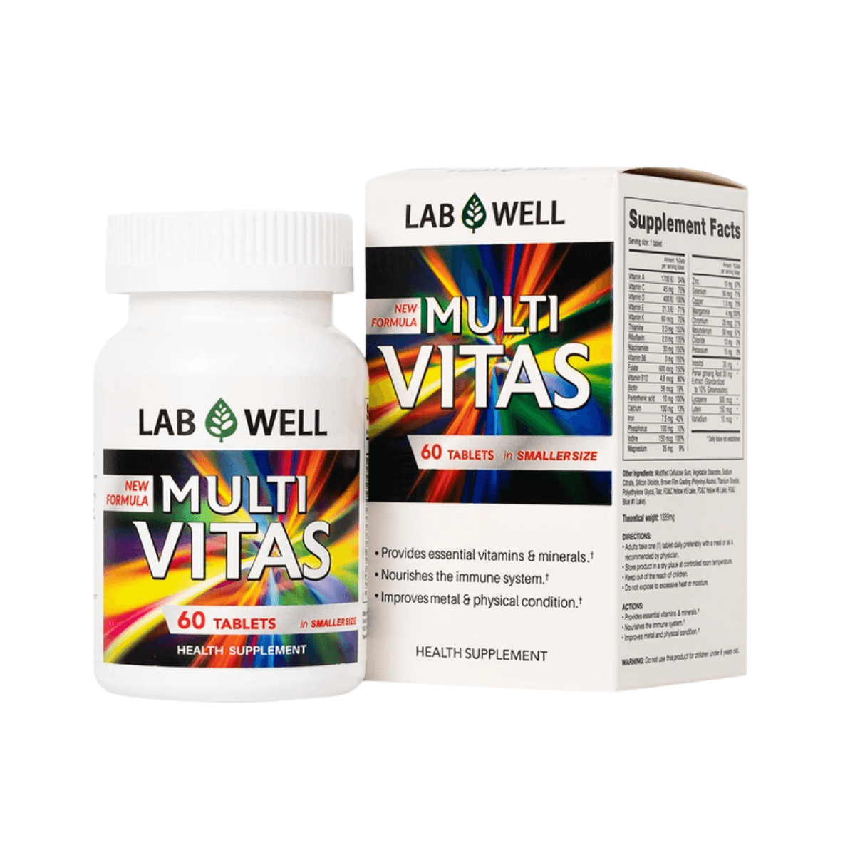Viên nén Multi Vitas Lab Well (Hộp x 60 viên)