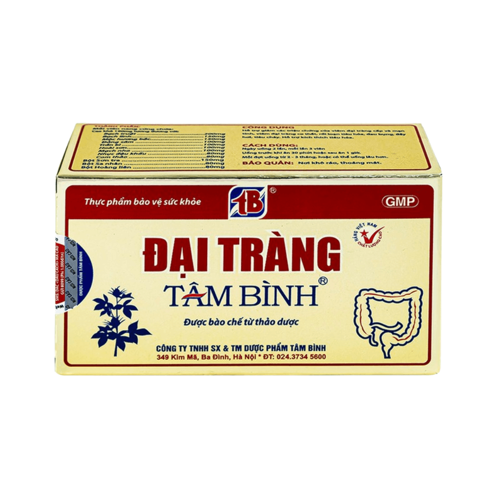 Thực phẩm bảo vệ sức khỏe Tâm Bình Đại Tràng (Hộp 60 viên)