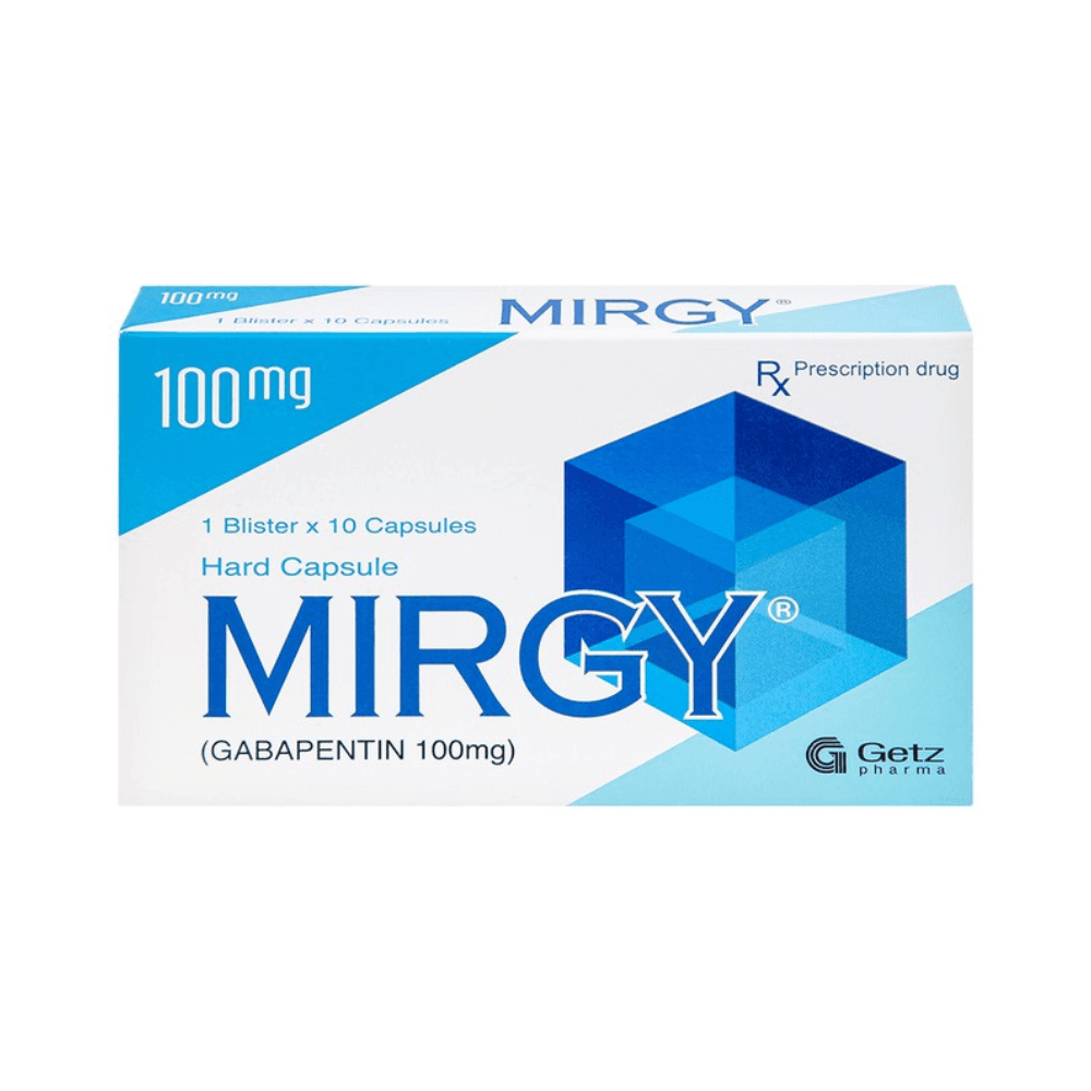 Mirgy 100mg Getz (Hộp 1 vỉ x 10 viên)