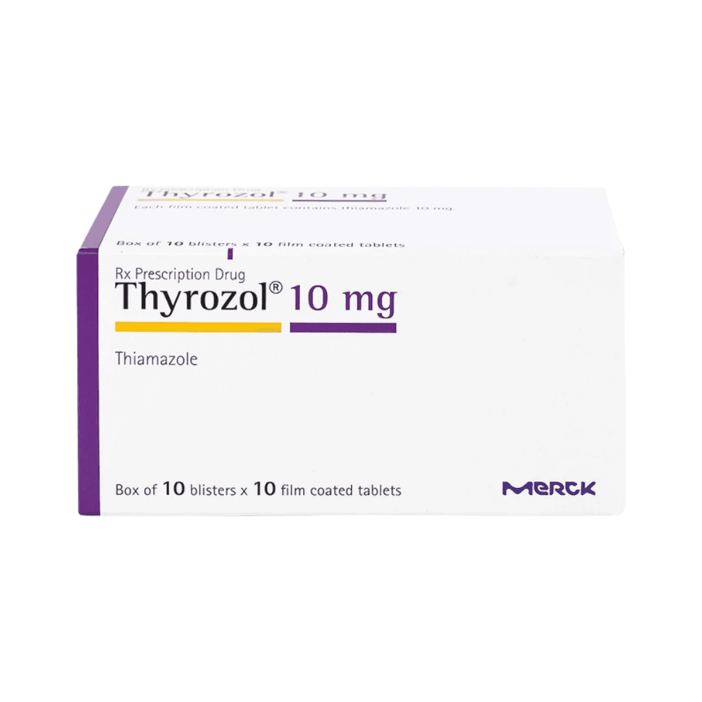 Thyrozol 10mg (Hộp 10 vỉ x 10 viên)