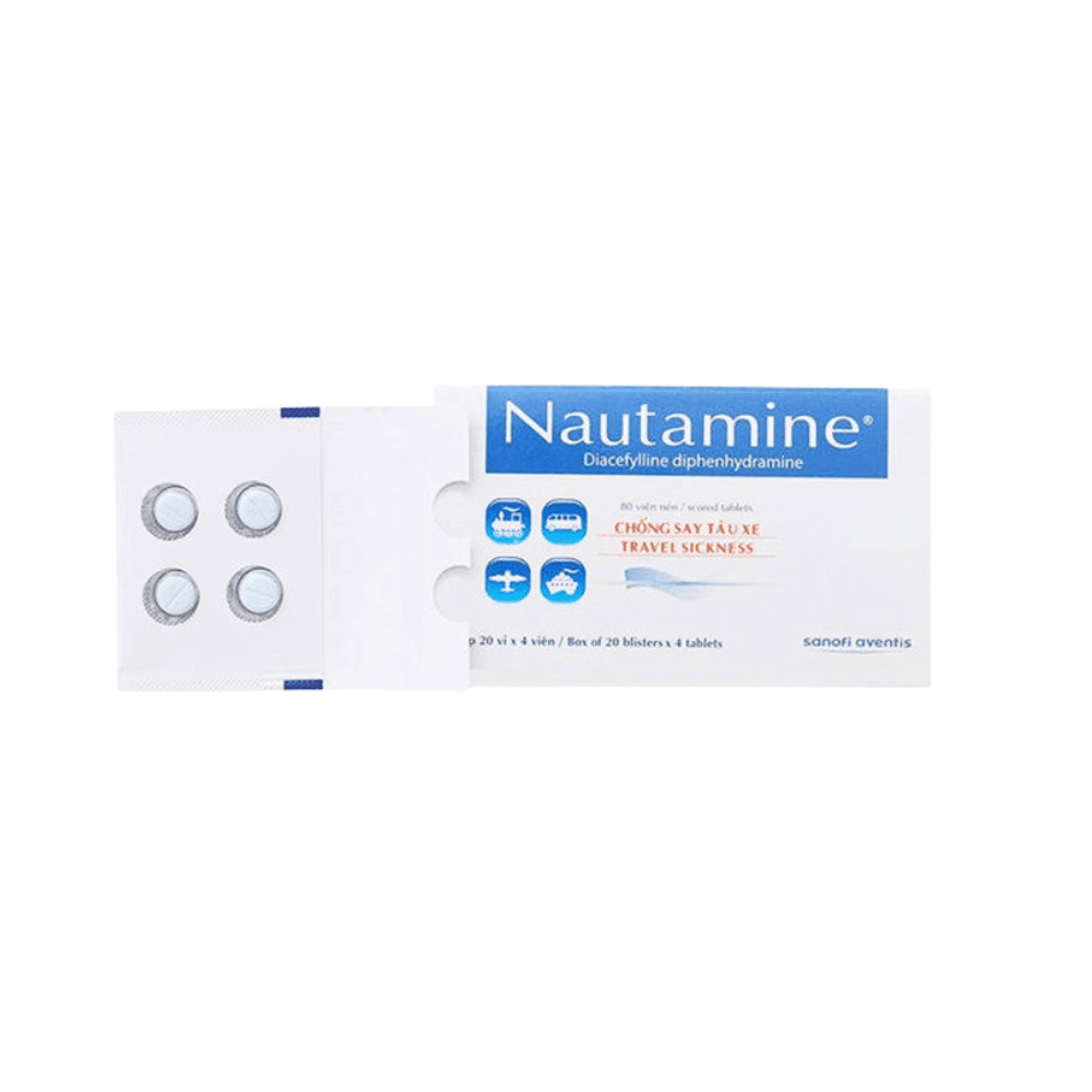 Viên nén Nautamine Sanofi (20 vỉ x 4 viên)