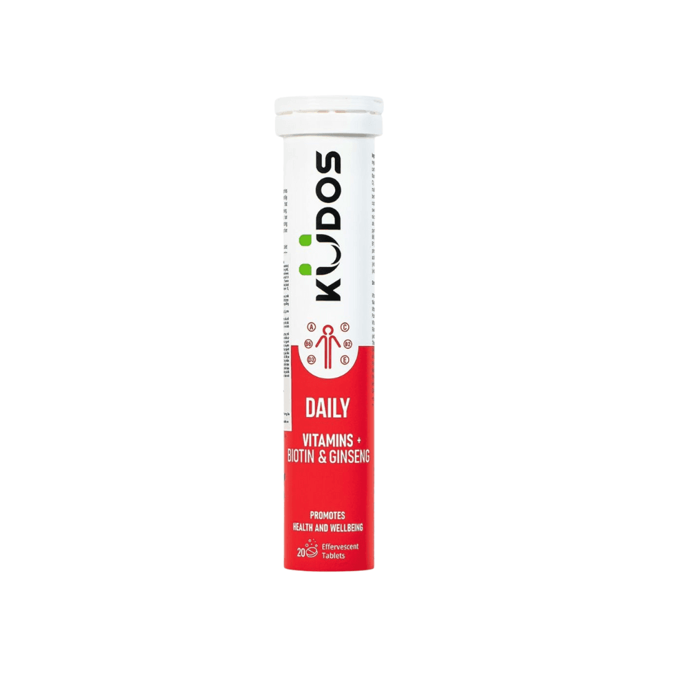 Thực phẩm bảo vệ sức khỏe KUDOS DAILY VITAMINS PLUS BIOTIN & GINSENG (20 viên/tuýp)