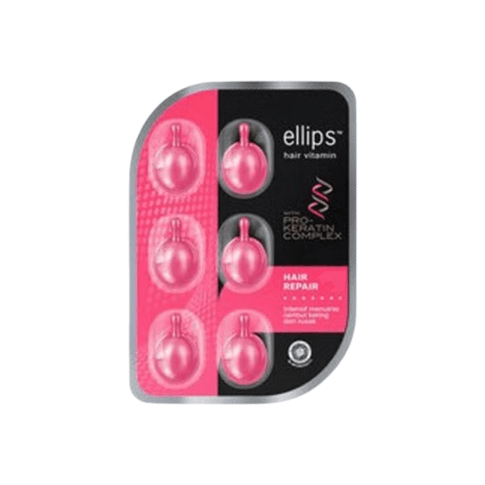 Serum Dưỡng Tóc ESerum Dưỡng Tóc ELLIPS Phục Hồi Hư Tổn Pro Keratin Hair Repair (vỉ 6 viên)