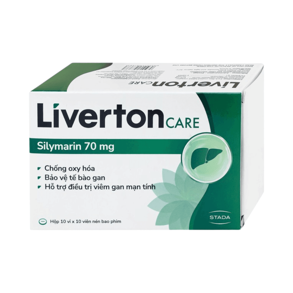 Thuốc Liverton Care 70mg Stada (10 vỉ x 10 viên)