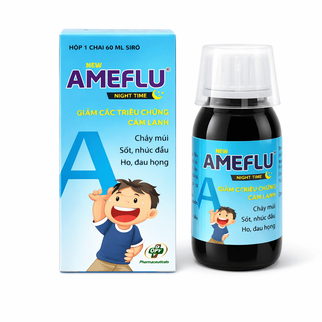 Siro New Ameflu Night Time OPV (Hộp 60ml)