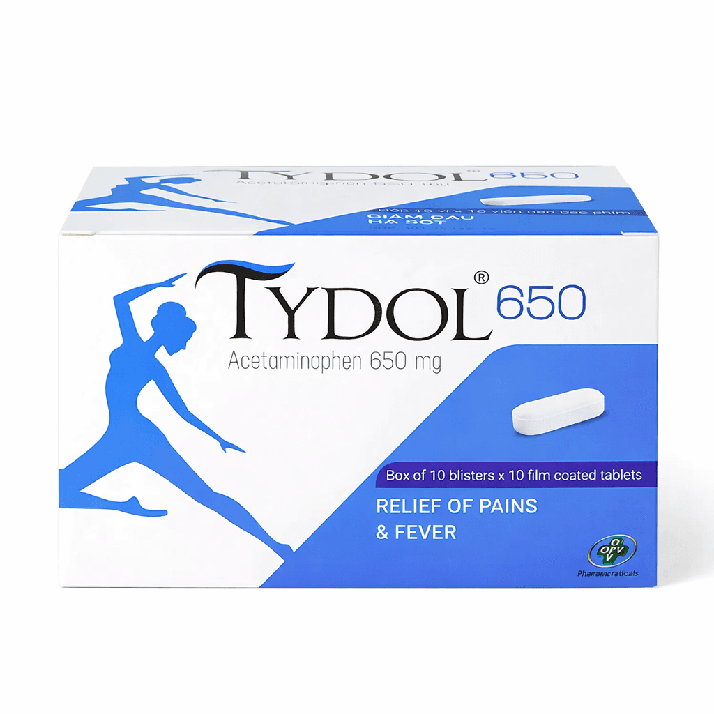 Tydol 650 OPV (Hộp 10 vỉ x 10 viên)