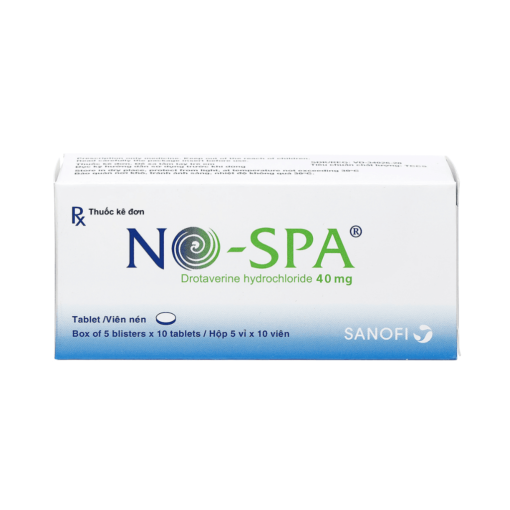 No-spa 40mg Sanofi (Hộp 5 vỉ x 10 viên)
