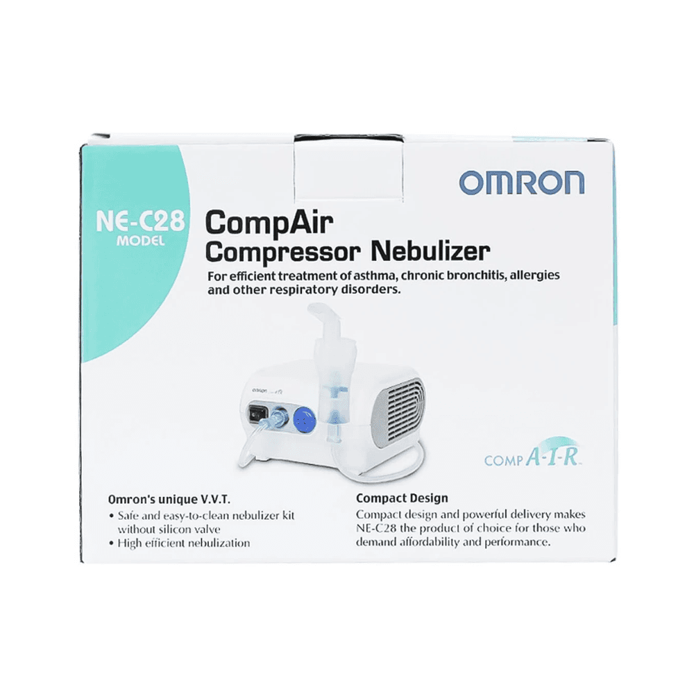 Máy xông khí dung Omron NE C28 hỗ trợ điều trị bệnh lý về đường hô hấp
