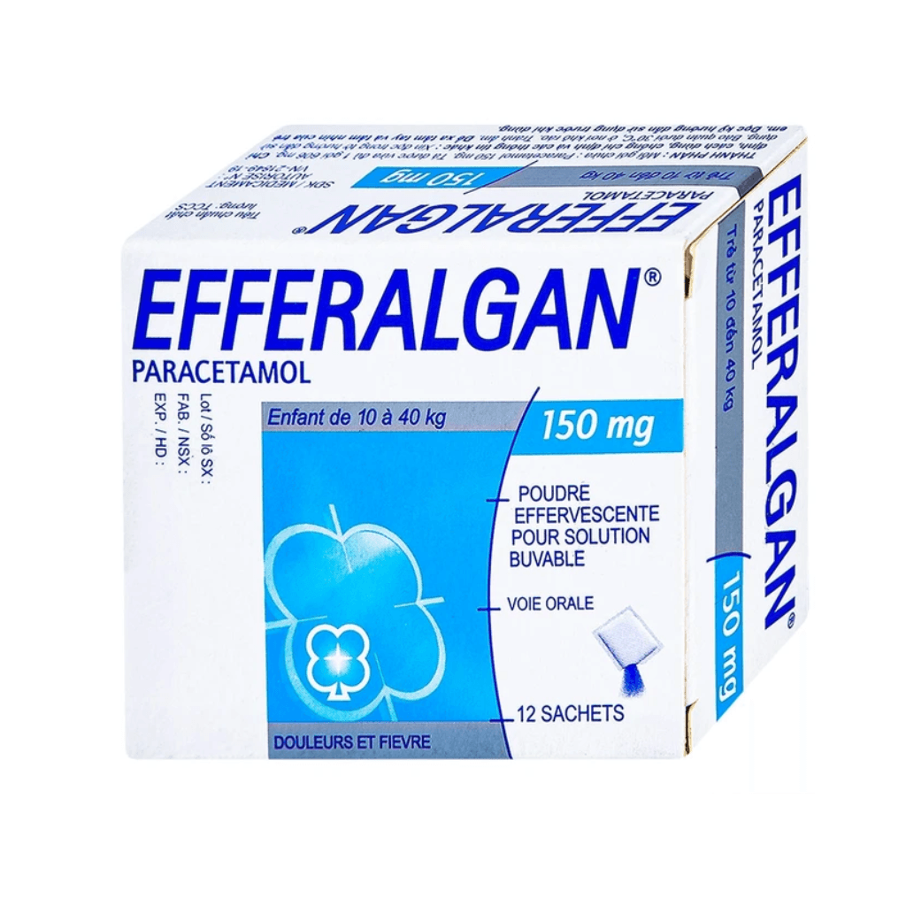 Bột Sủi Efferalgan 150mg Upsa Sas Giảm Đau, Hạ Sốt (12 Gói)