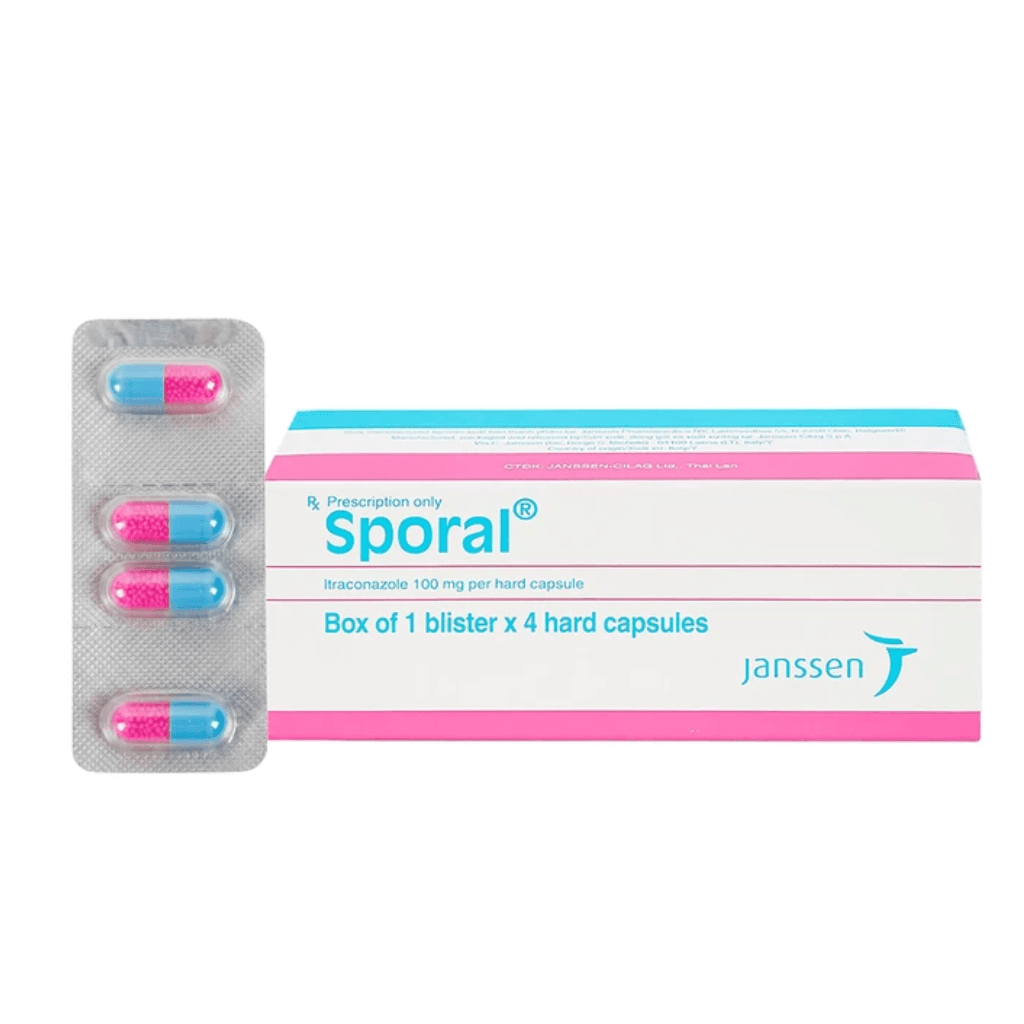 Sporal 100mg Caps. B/4 (Lt)