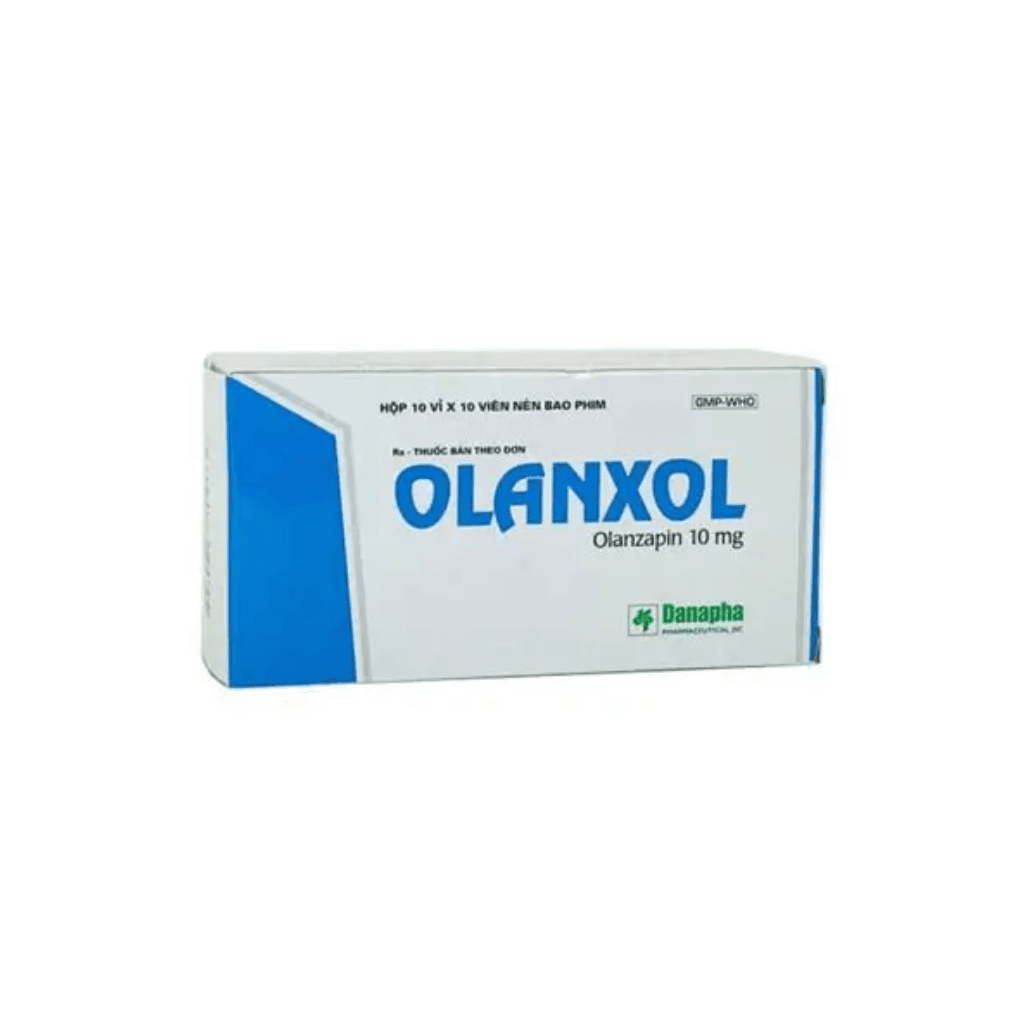 Viên nén Olanxol 10mg Danapha (Hộp 10 vỉ x 10 viên)