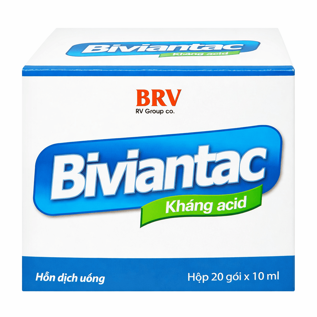 Biviantac Kháng Acid (Hộp 20 Gói x 10ml)