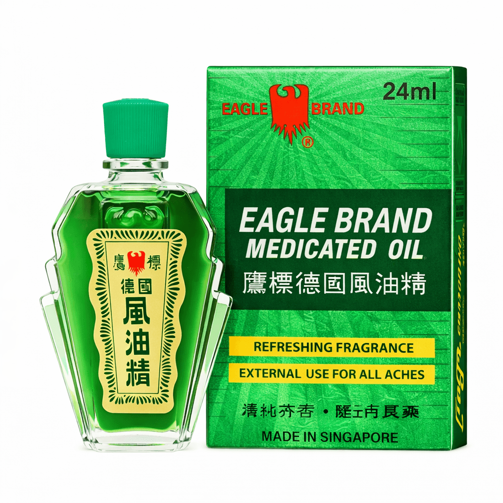 Dầu Gió Xanh Con Ó Eagle Brand Medicated Oil (Chai 24ml)