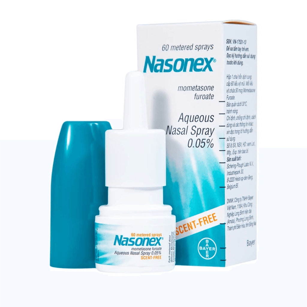 Thuốc Xịt Mũi Nasonex Bayer Điều Trị Viêm Mũi Dị Ứng (60 Liều)