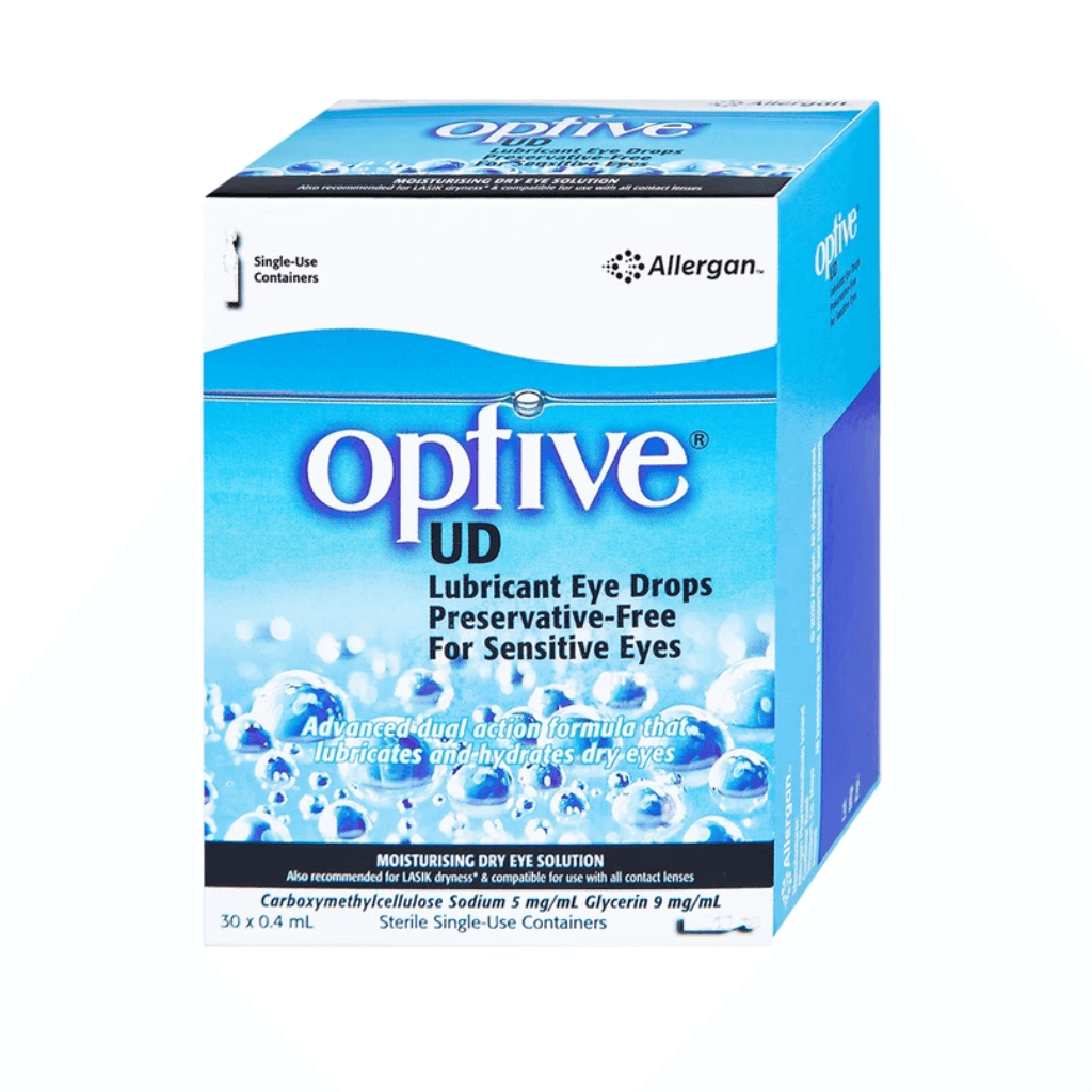 Thuốc Nhỏ Mắt Optive Ud Allergan Làm Trơn Mắt, Giảm Triệu Chứng Khô Mắt (30 Ống X 0.4ml)