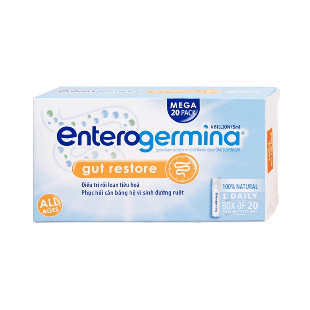 Hỗn dịch uống men vi sinh Enterogermina 4 tỷ/5ml (Hộp 2 vỉ x 10 ống)