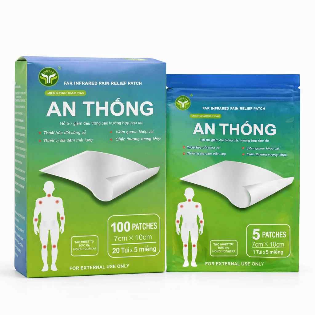 Miếng Dán Giảm Đau An Thống (Hộp 100 miếng)