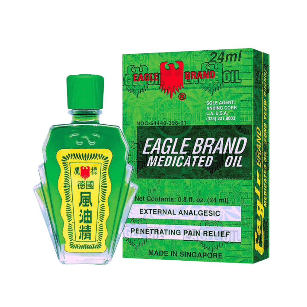 Dầu gió xanh Con Ó Eagle Brand Medicated Oil (Chai 24ml)