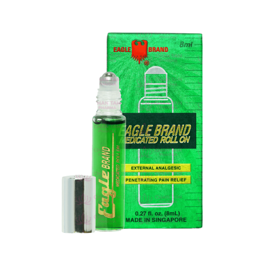 Dầu Gió Xanh Con Ó Dạng Lăn Eagle Brand Medicated Oil  (Chai 8ml)