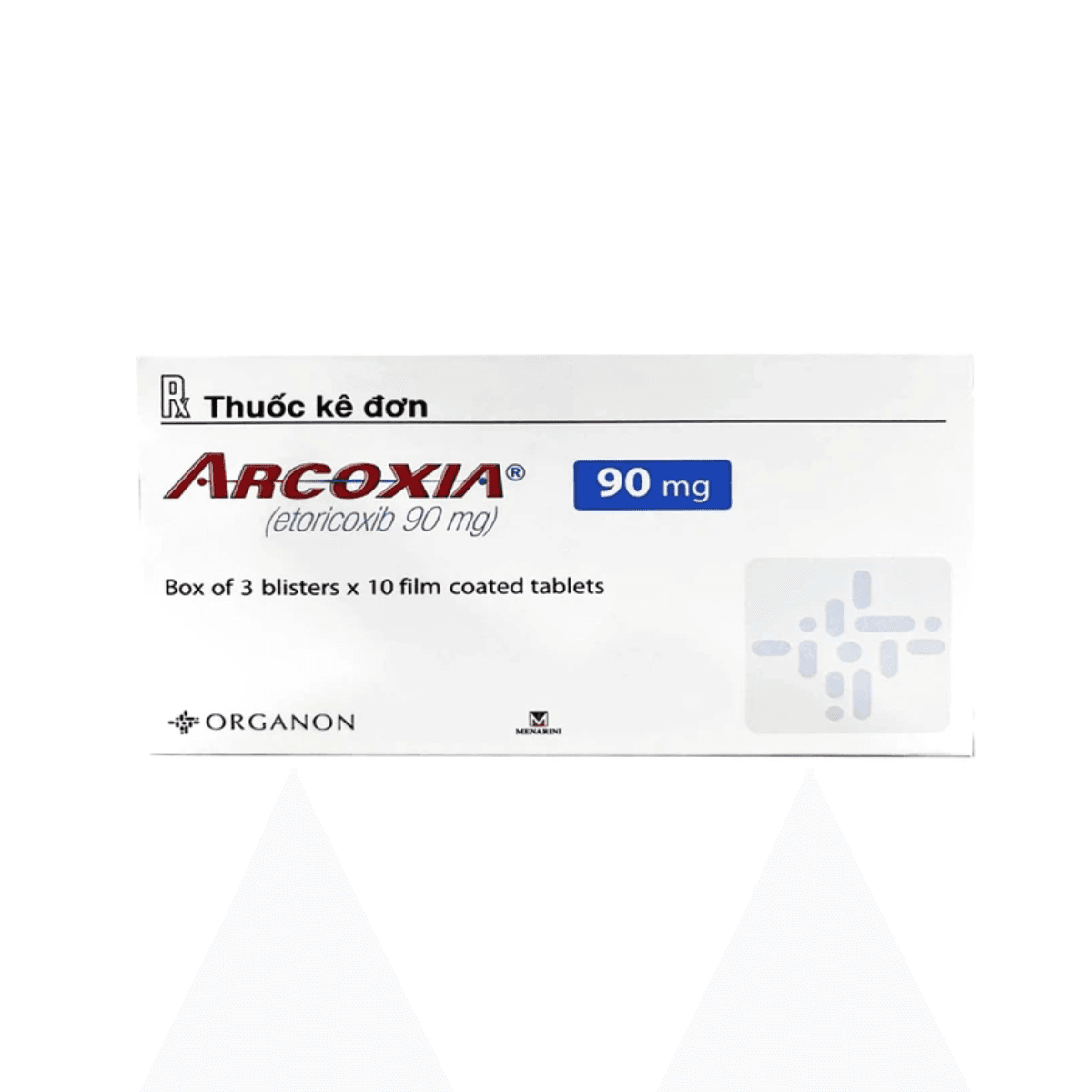 Thuốc Arcoxia 90mg Organon (3 vỉ x 10 viên)
