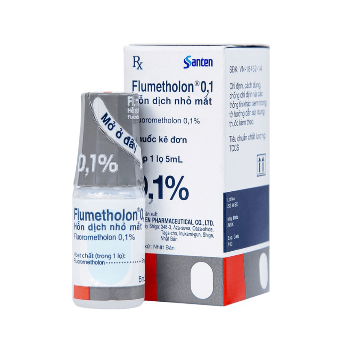 Hỗn dịch nhỏ mắt Flumetholon 0.1% (Chai 5ml)