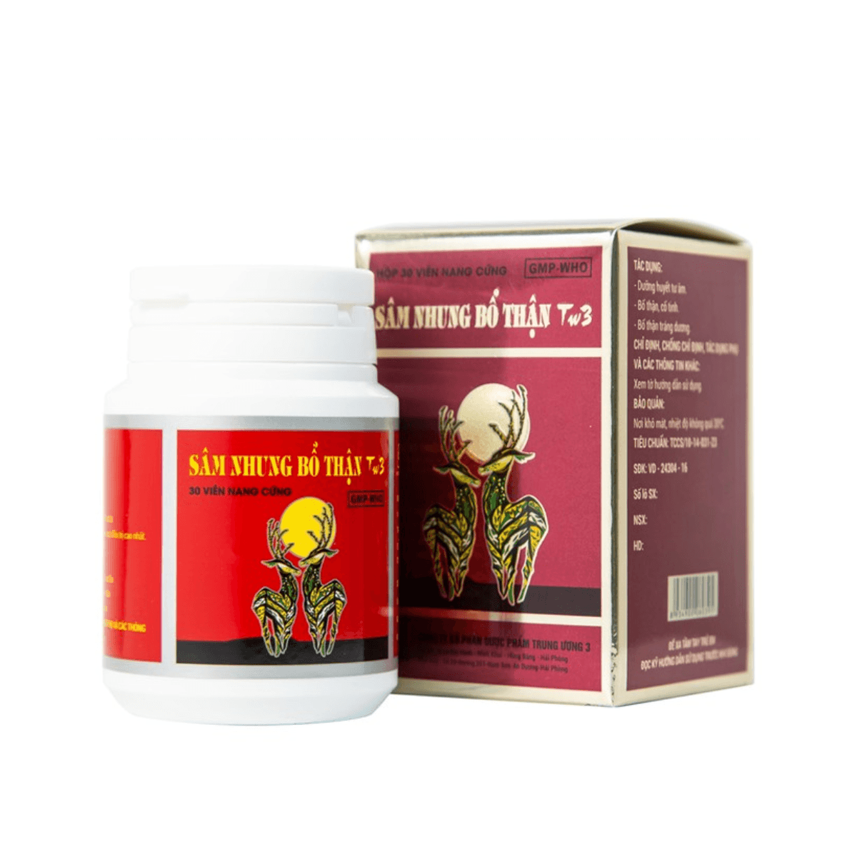Thuốc Sâm Nhung Bổ Thận TW3 (Hộp x 30 viên)