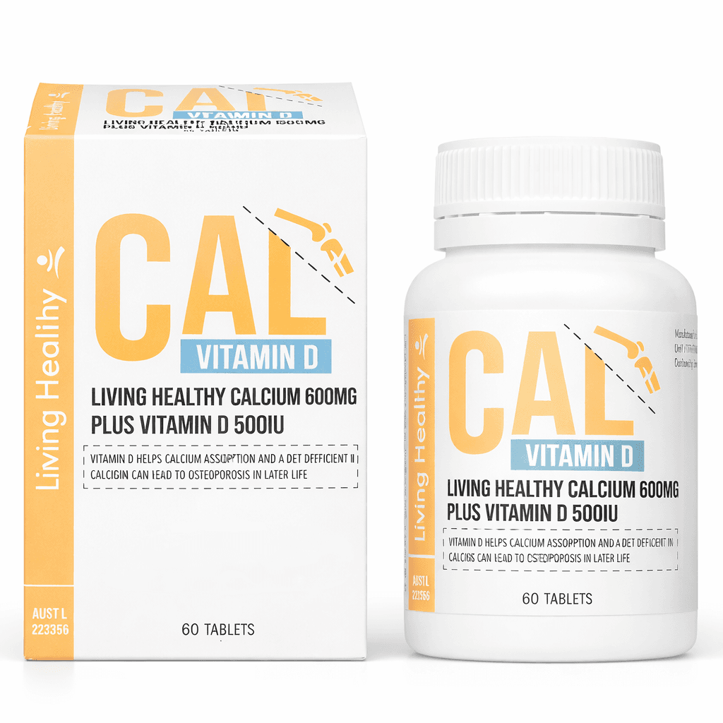 Viên Uống Living Healthy Calcium (Hộp 60 viên)