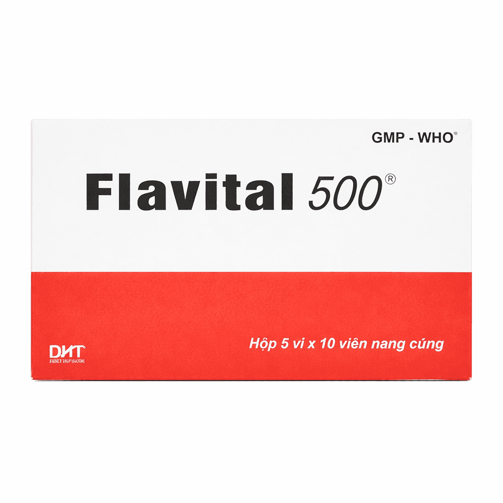 Flavital 500 (Hộp 5 vỉ x 10 viên)