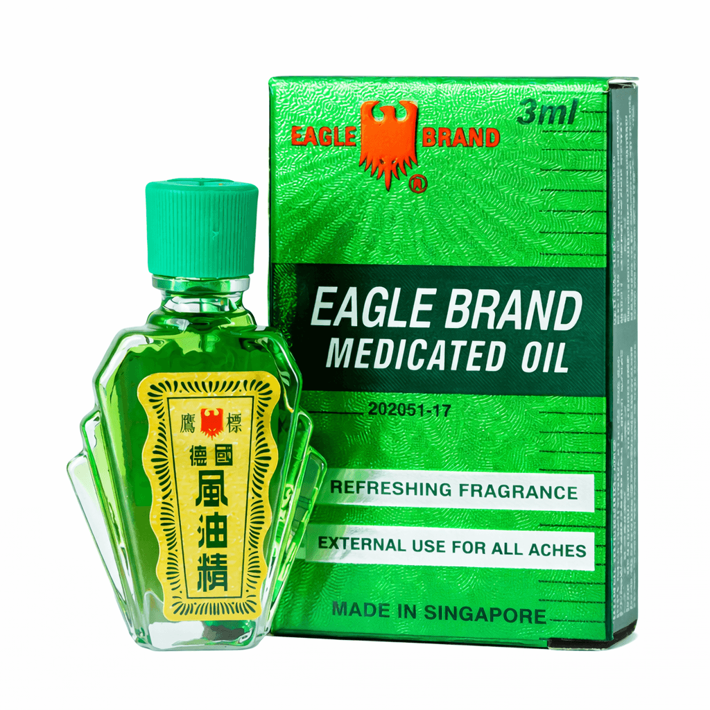 Dầu gió xanh Con Ó Eagle Brand Medicated Oil (Chai 3ml)