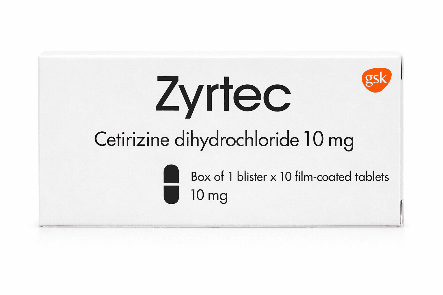 Zyrtec GSK (Hộp 1 vỉ x 10 viên)